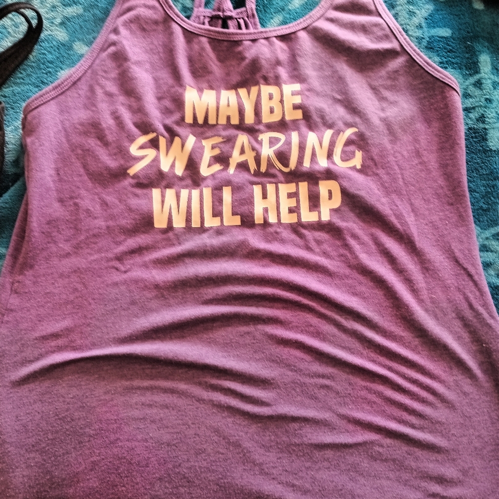CVG Purple Graphic Open Back